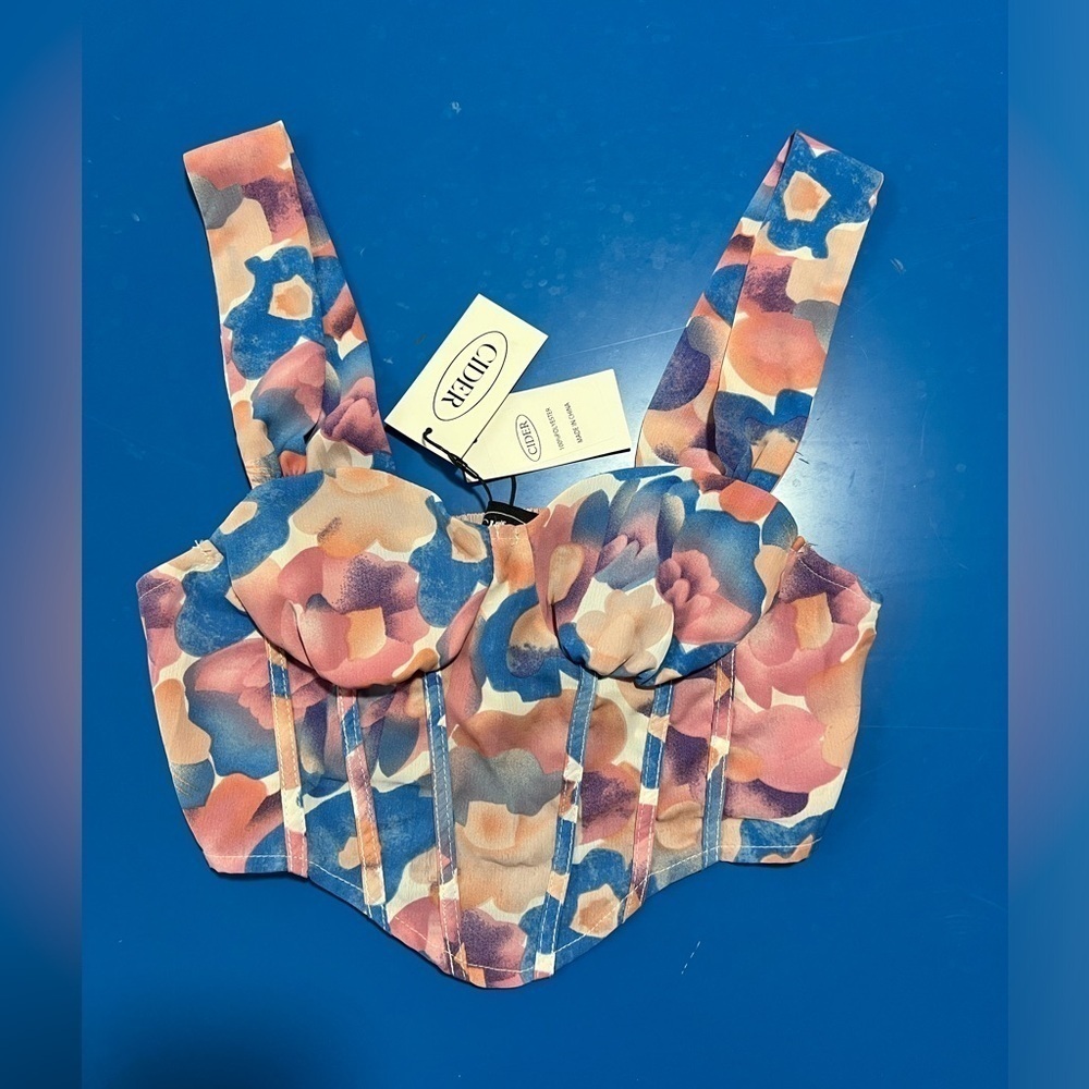 Cider Corset Crop Top. Size XS. NWT